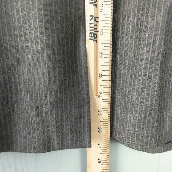 Vintage Brooks Brothers Blazer Womens 8 Brown Pinstripe 100% Wool Classic Nice - Picture 5 of 12